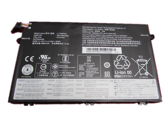 Batería para L12L4A02-4INR19/lenovo-L17M3P52